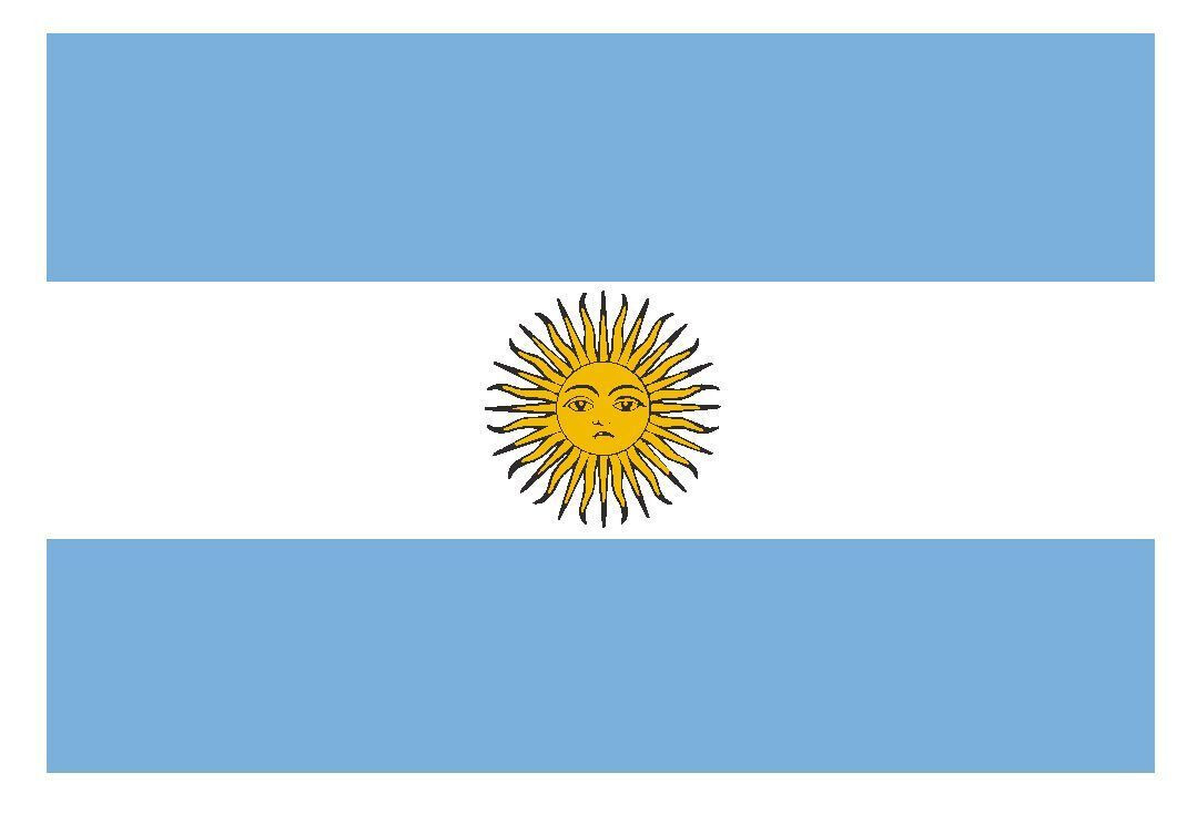 Argentina Flag Sticker Decal F31