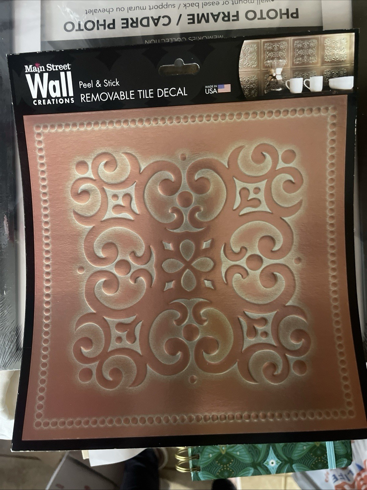 New Main Street-Wall Decals-Lot Of 6- Antique COPPER Metallic-Peel & Stick-NEW