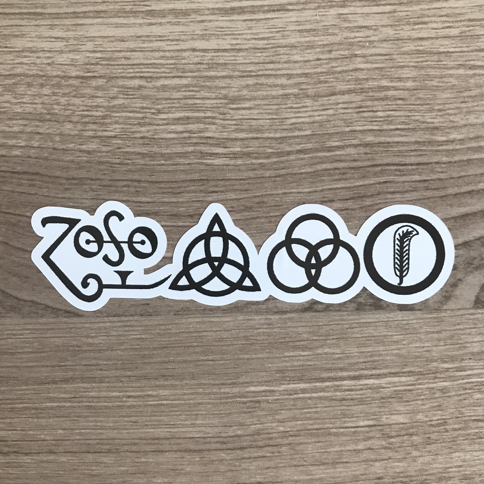 Led Zeppelin Symbols 5" Wide Vinyl Sticker – BOGO