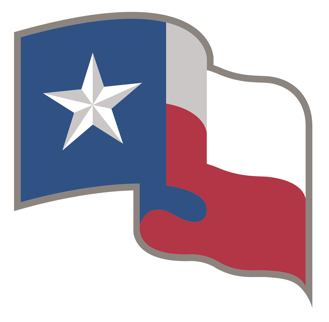 Texas Blue Red Baseball Weather Resistant Vinyl Sticker/Decal 10