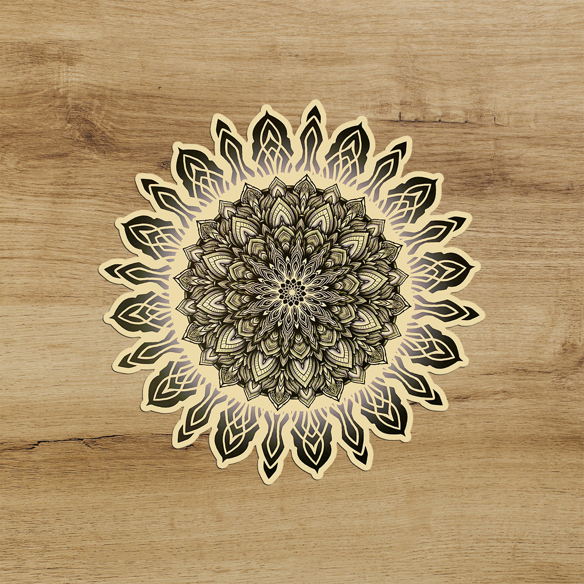 Yoga Om Symbol Buddhist Mandala Premium Vinyl Car Wall Laptop Sticker Buddha