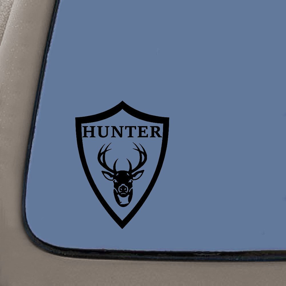 Hunter Vinyl Decal | 5.5-Inches Tall | Premium Quality Black Vinyl