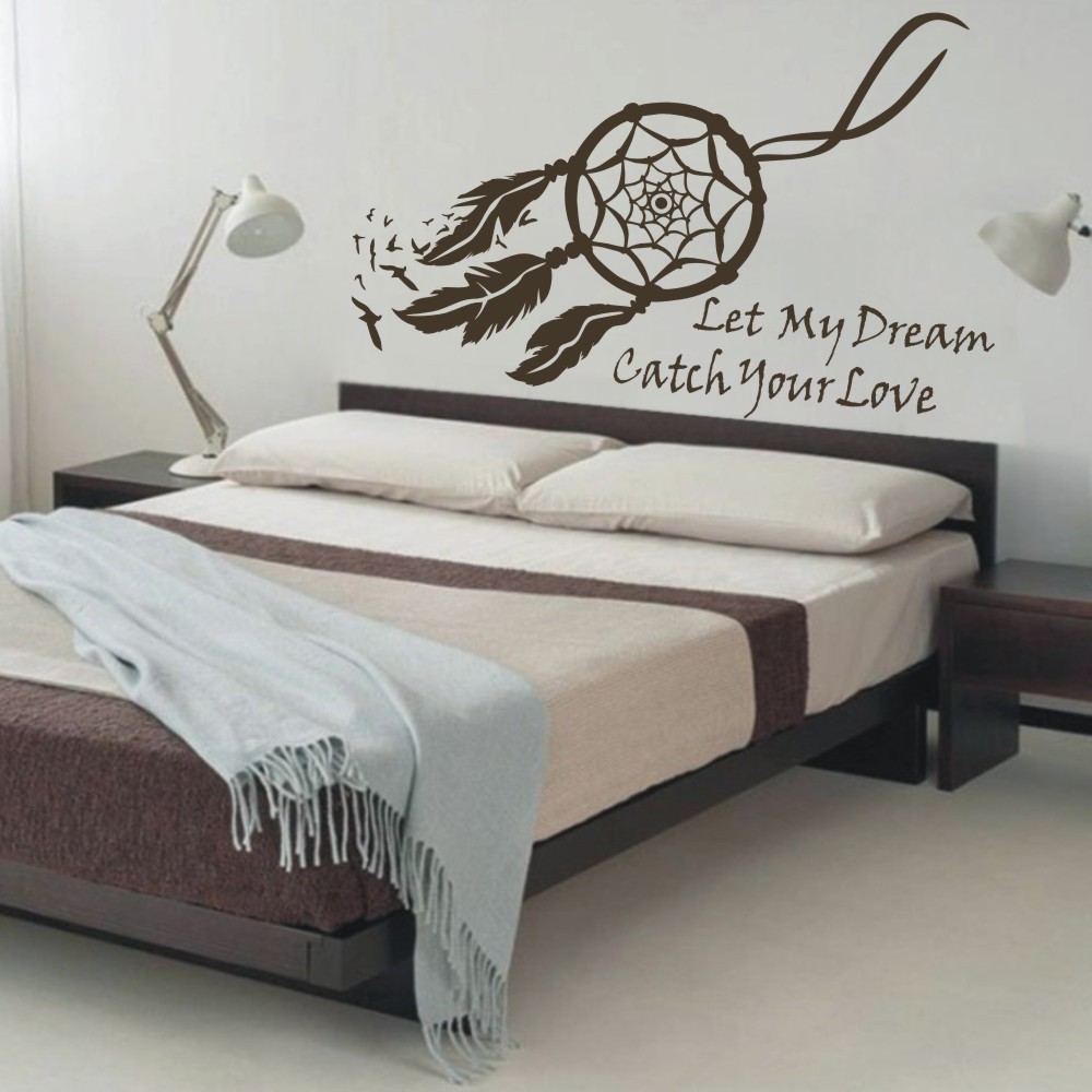Dream Catcher Wall Sticker Quote Symbol Girl Master Room Home Vinyl Mural Decor