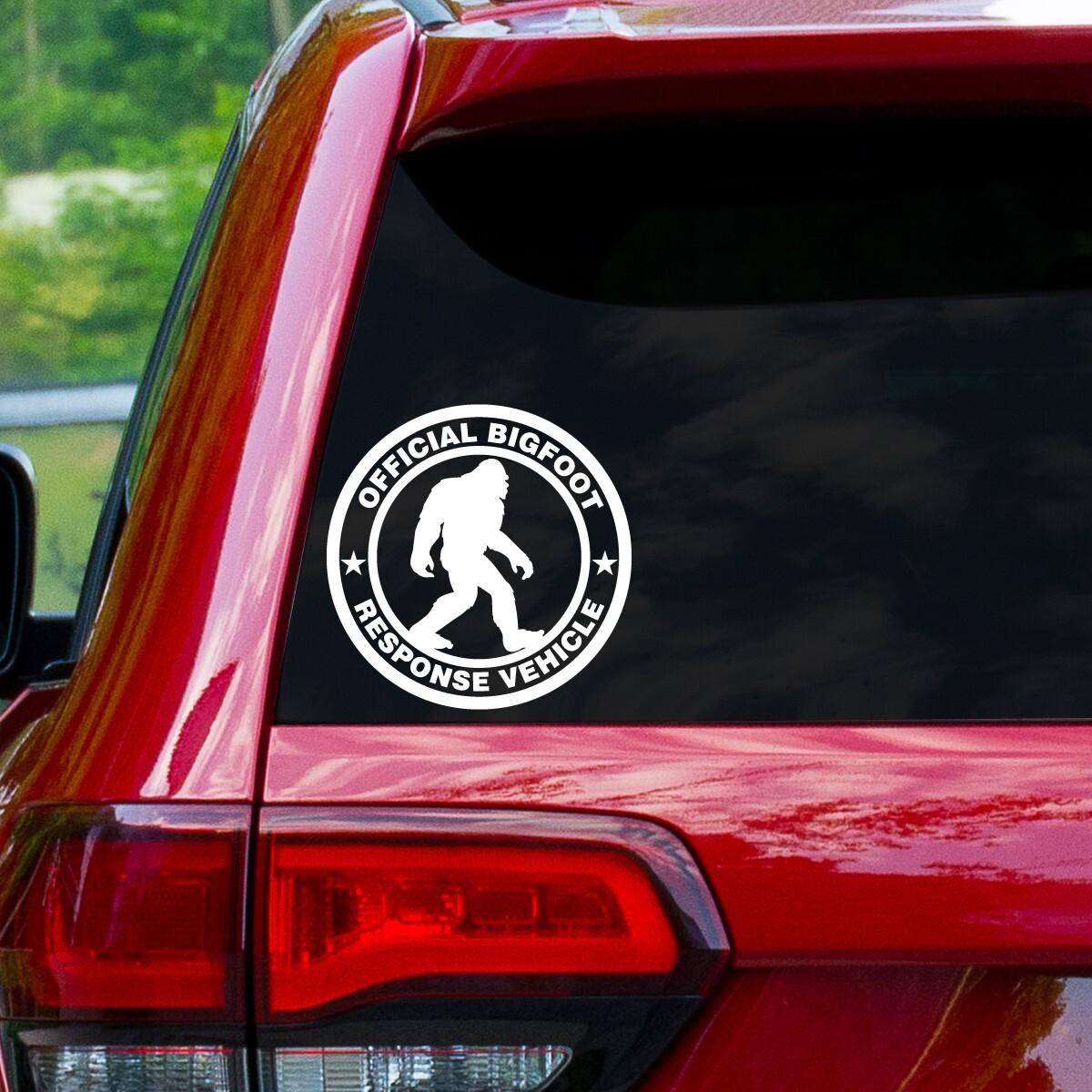 Official Bigfoot Response Vehicle Window Decal 5 Inch Round 28 Different Colors