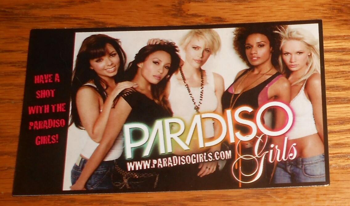 Paradiso Girls Sticker Original Promo 5×3 Pussycat Dolls
