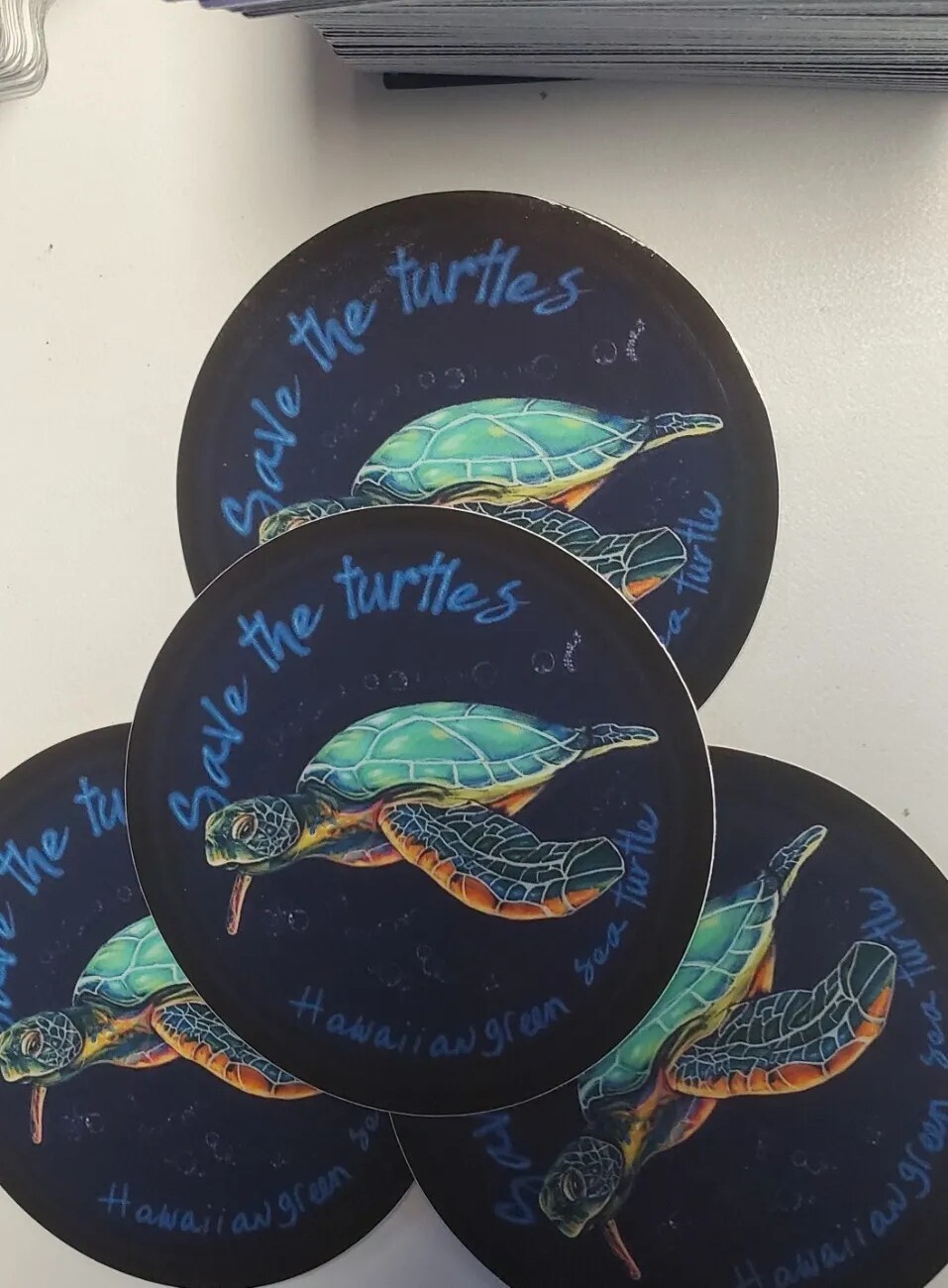 SAVE THE TURTLES 🐢 STICKERS 3 PACK LOT *WORLDWIDE 🌐 SHIPPING*