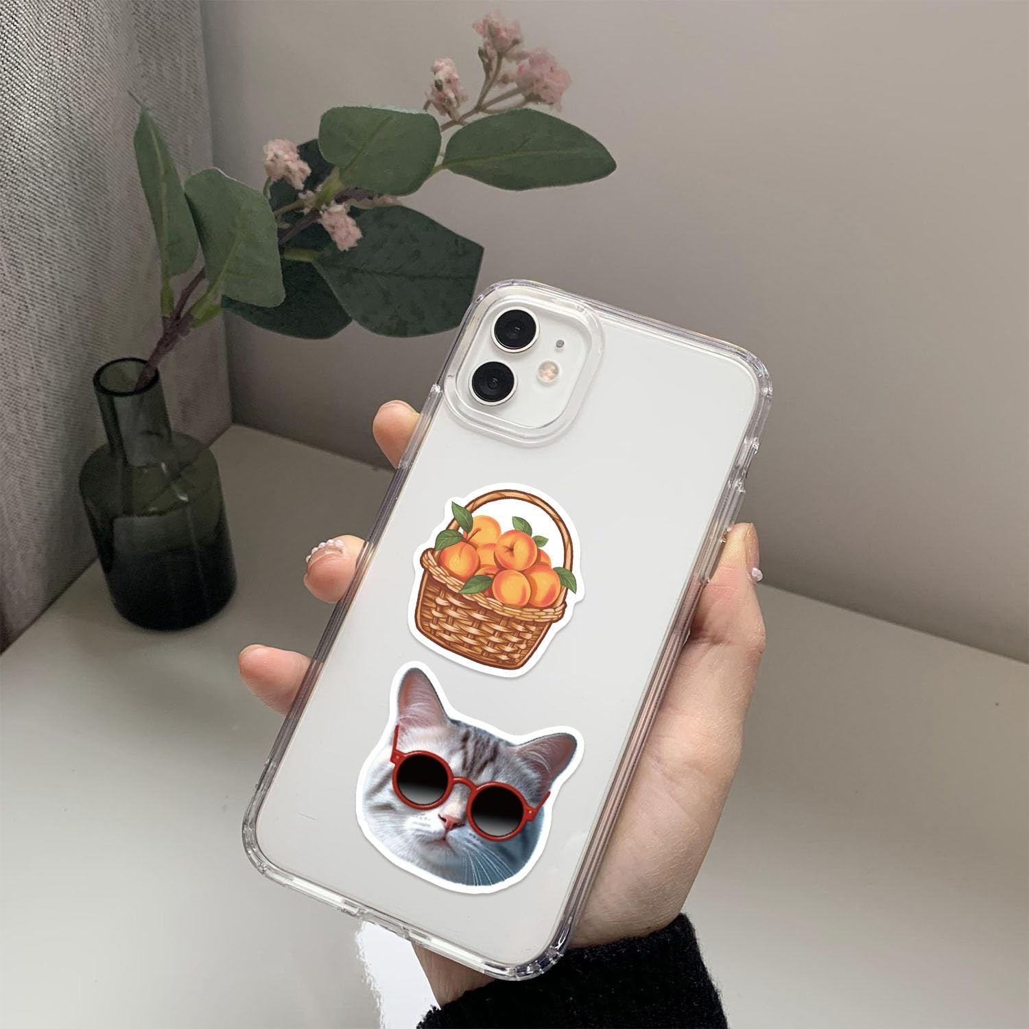 100Pcs Nature Stickers, Forest Woodland Jungle Aesthetic Multicolor