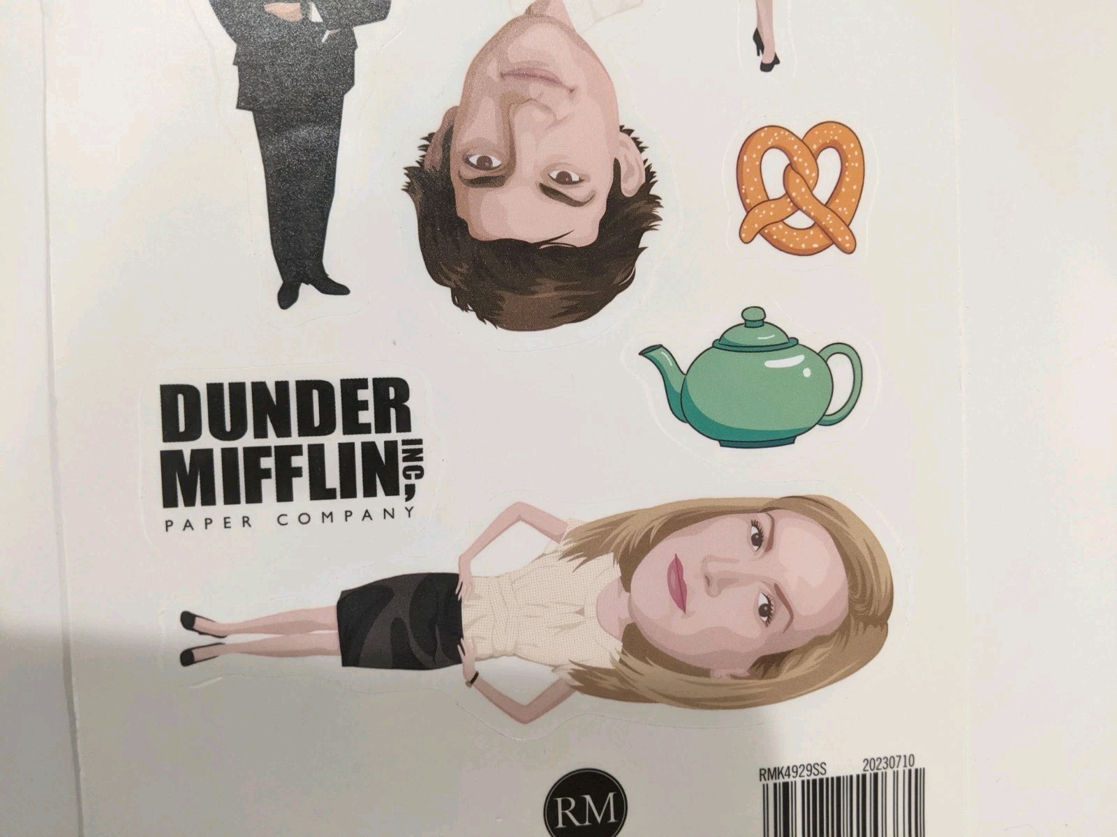 THE OFFICE 10 Wall Decals Removable & Repositional 5” Fat Head Stickers NEW