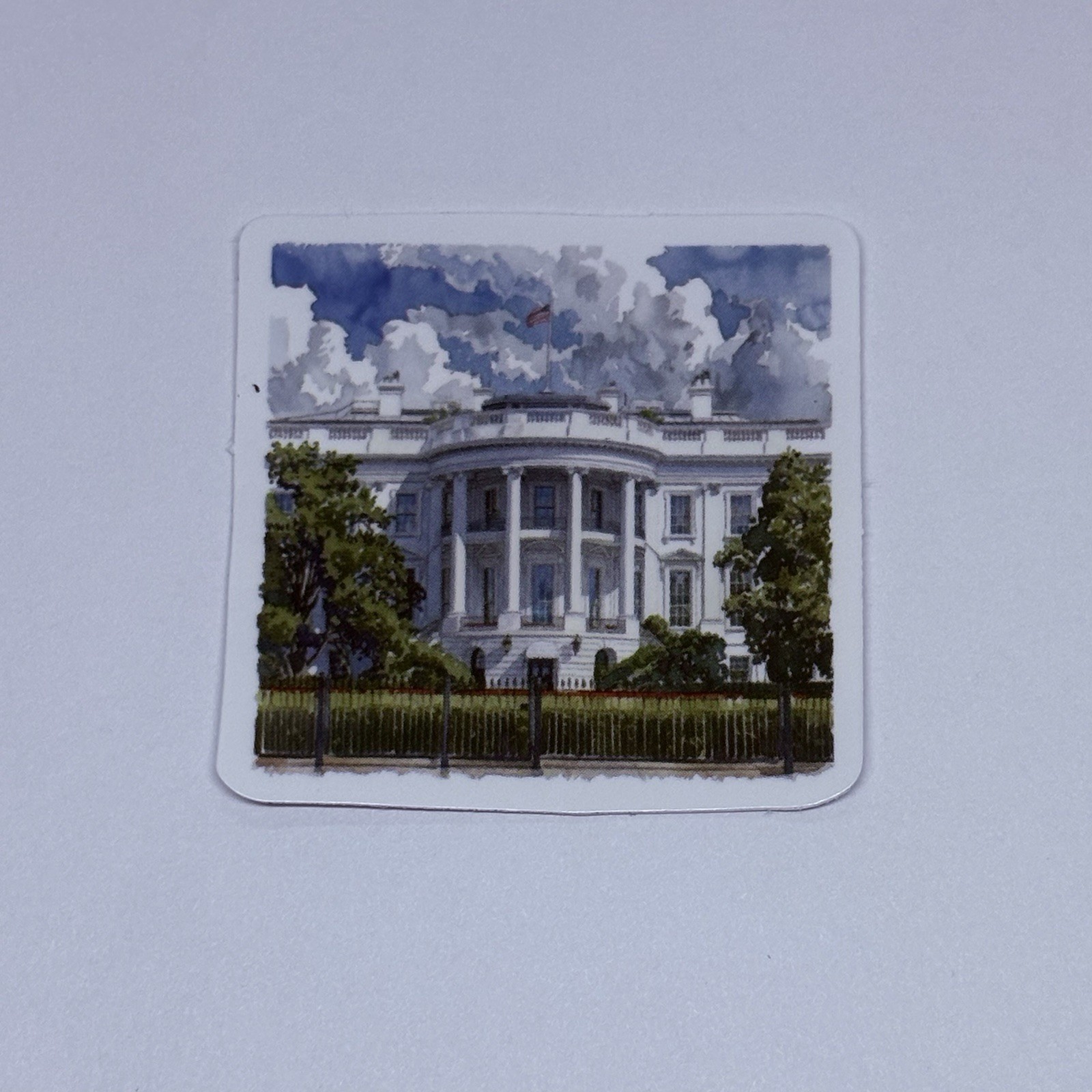 The White House Sticker USA Travel City Art Decal Vinyl Paint Style Tc9