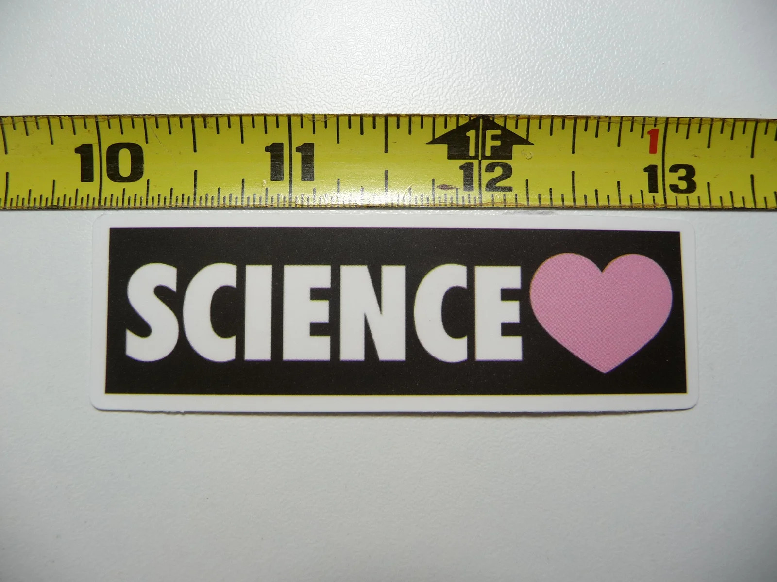 SCIENCE LOVE HEART SMALL STICKER DECAL SCHOOL TEACHER PROFESSOR FUNNY