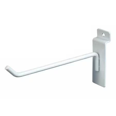 Econoco Ewh/H6 Semi-Gloss Hook 6", White, 96Pk