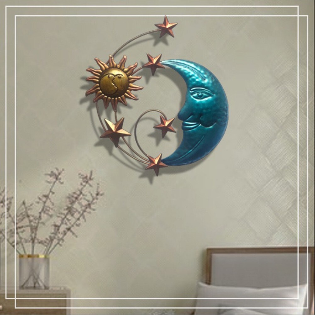 Moon and Sun Wall Decor Intricate Design Suitable for Indoor and Outdoor Spaces