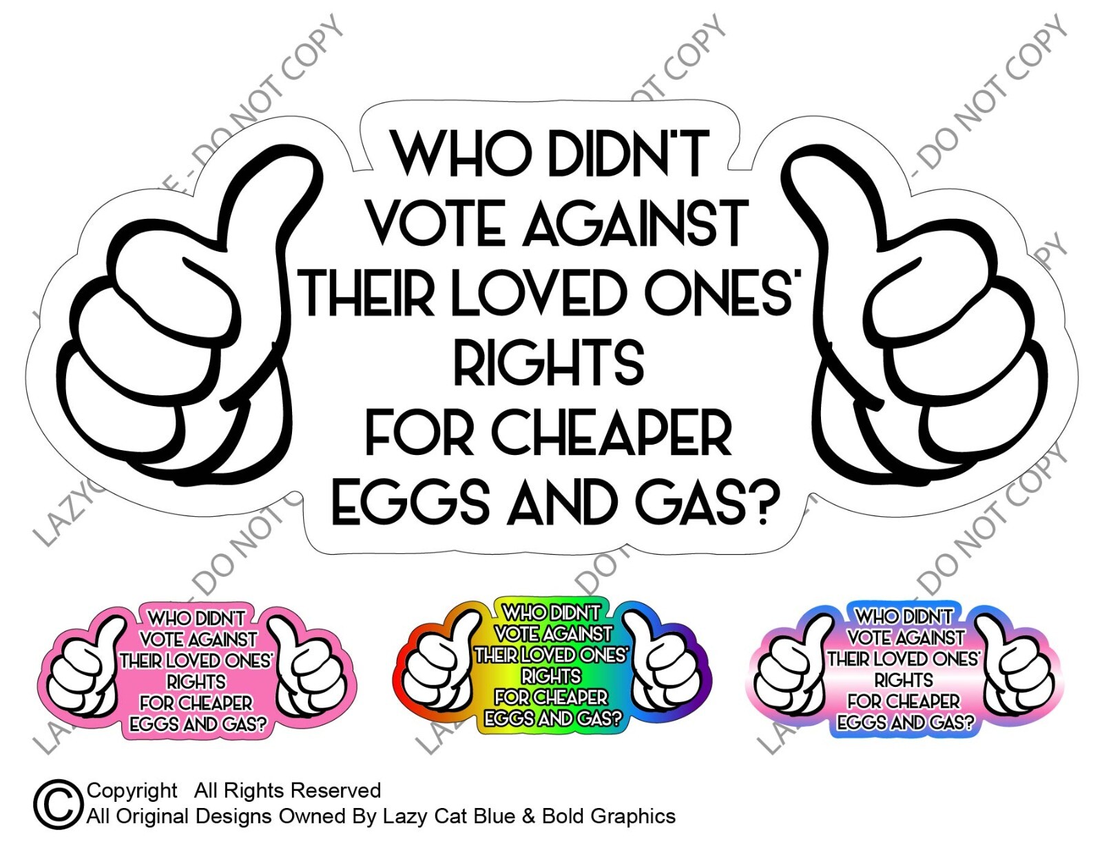 Who Didnt Vote Against Rights Decal Sticker LGBTQ Women Pride Support This Guy