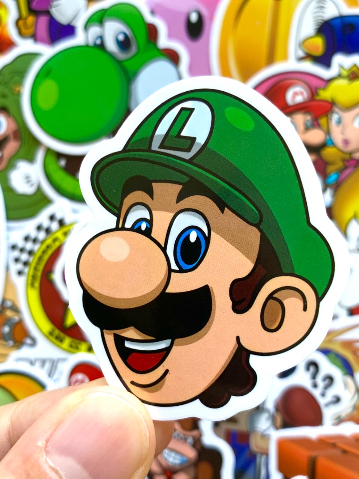 5-50 pcs Super Mario Stickers, Yoshi Luigi Mario Bros Gamer Phone Laptop Decals