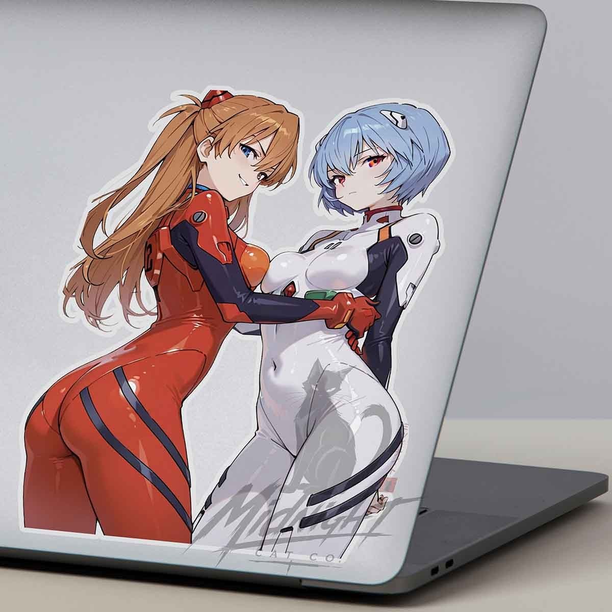 Avangalion Waifus 6" Sticker Anime Manga Cute Laptop Skateboard Car tool box