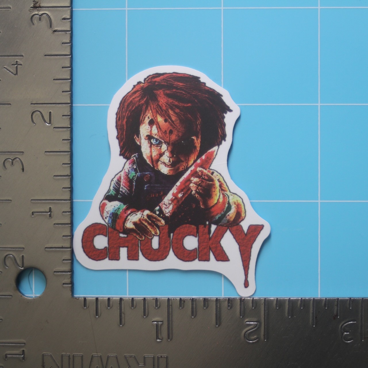 Child's Play Sticker (CHUCKY) Horror Movie, Matte PVC Decal