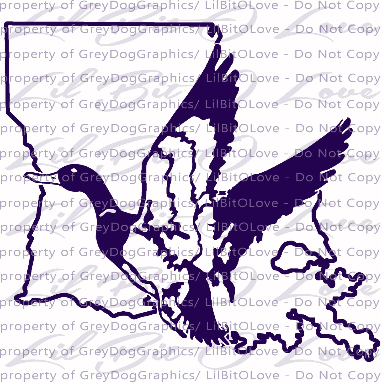 Solid Color Louisiana Duck Hunter Hunting Vinyl Decal Sticker Water Fowl