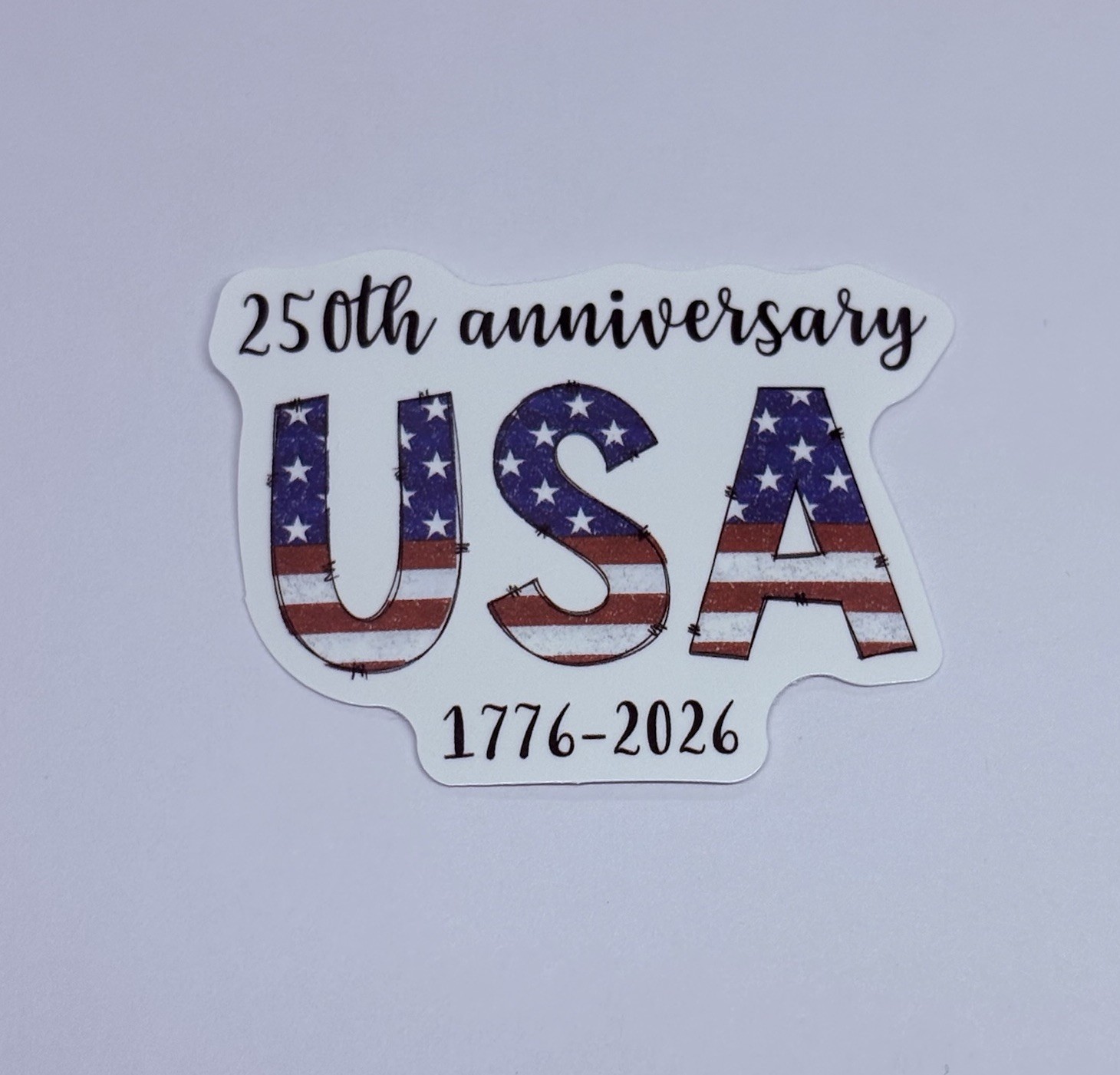 250th Anniversary Sticker USA 1776-2026 Art Decal Vinyl Journal Souvenir Tc9