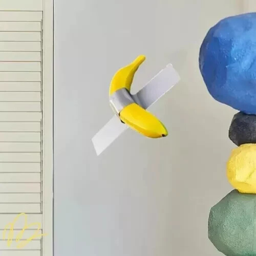 Duct Tape Banana Painting Stylish, Wall Mounting Designer Style Decor Handicraft