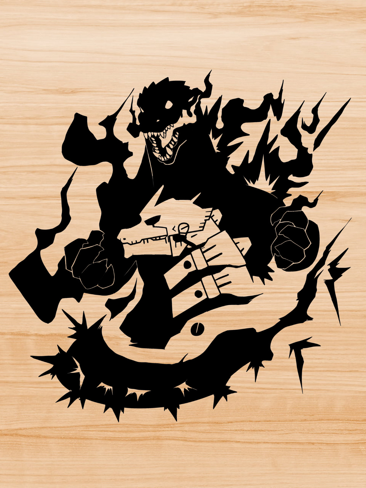 Decal Vinyl Car Truck Sticker – Godzilla VS Mechagodzilla You Pick Size & Color