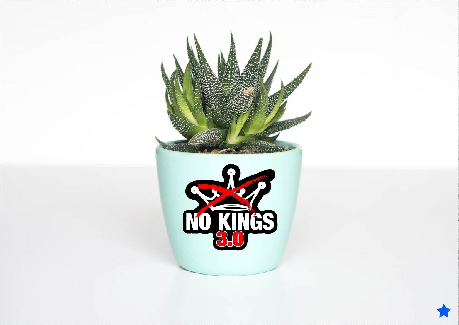 No Kings 3.0 Decal Sticker Protest Anti MAGA Trump Ice 47 King Peaceful Crown US