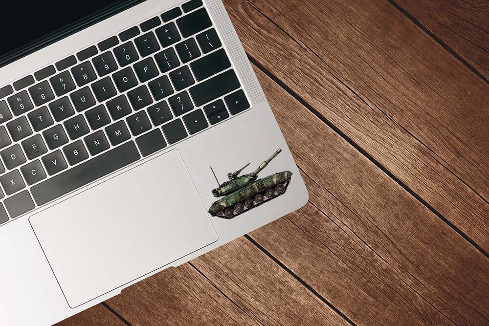 Military Tank Vinyl Decal Sticker for Car Laptop Water Bottle Waterproof