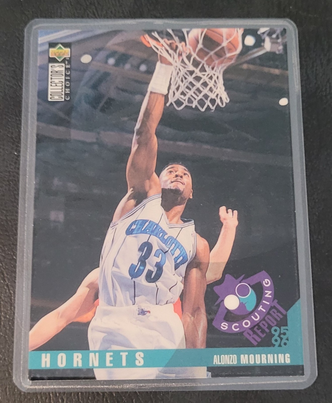 Alonzo Mourning Basketball Card HOF Fridge/Locker/Cabinet Laminated Magnet