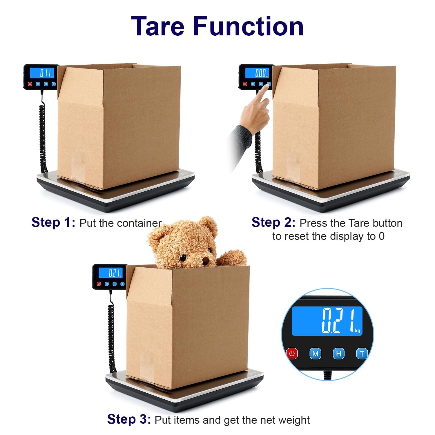 Digital Shipping Postal Scale 0.5 oz High Accuracy! 440lb Commercial Weight Scal