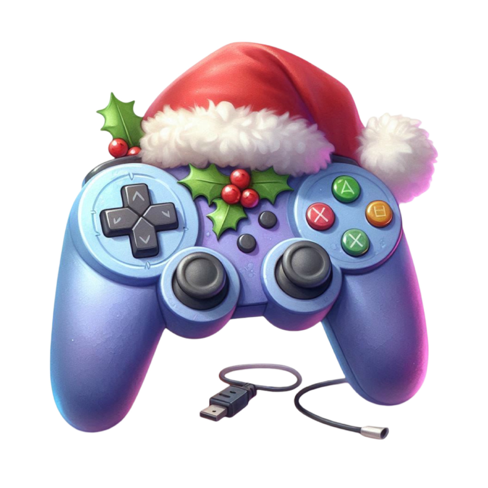 Christmas Game Controller Wall Decal Sticker 18X18cm Large