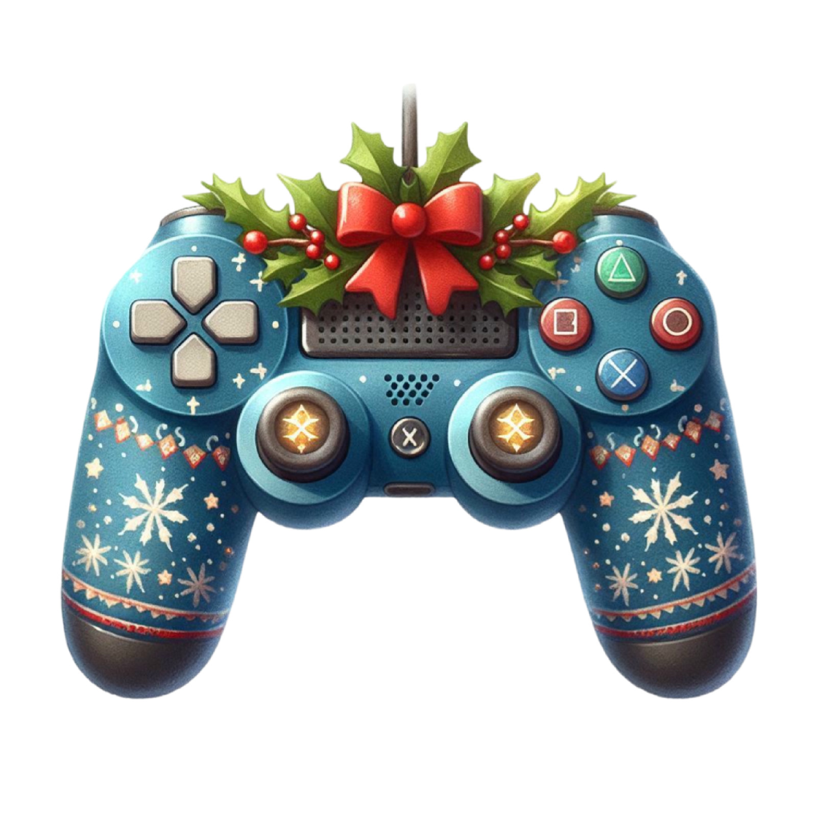 Christmas Game Controller Wall Decal Sticker 18X18cm Large