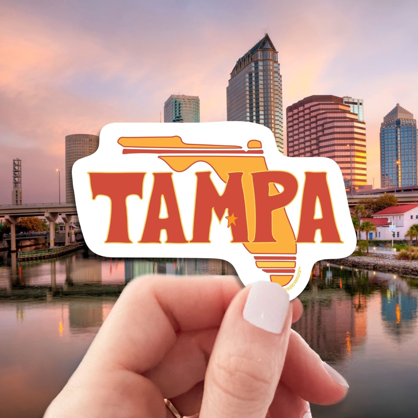 Tampa Sticker | Tampa Bay | Florida FL | Laptop Decal | VARIATIONS AVAILABLE