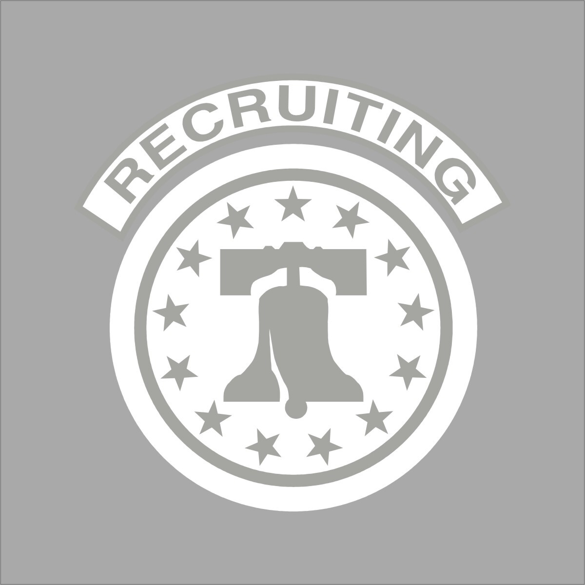 US Army Recruiting Military 1 Color Window Wall Vinyl Decal Sticker