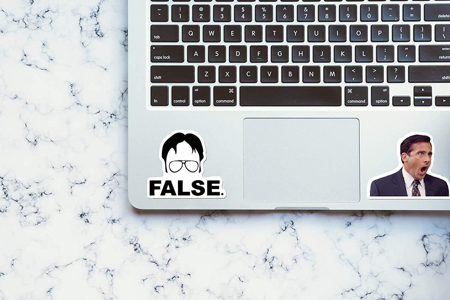 THE OFFICE Vinyl Stickers [B] Quote STITIOUS~FALSE FACE TV Show Waterproof Decal