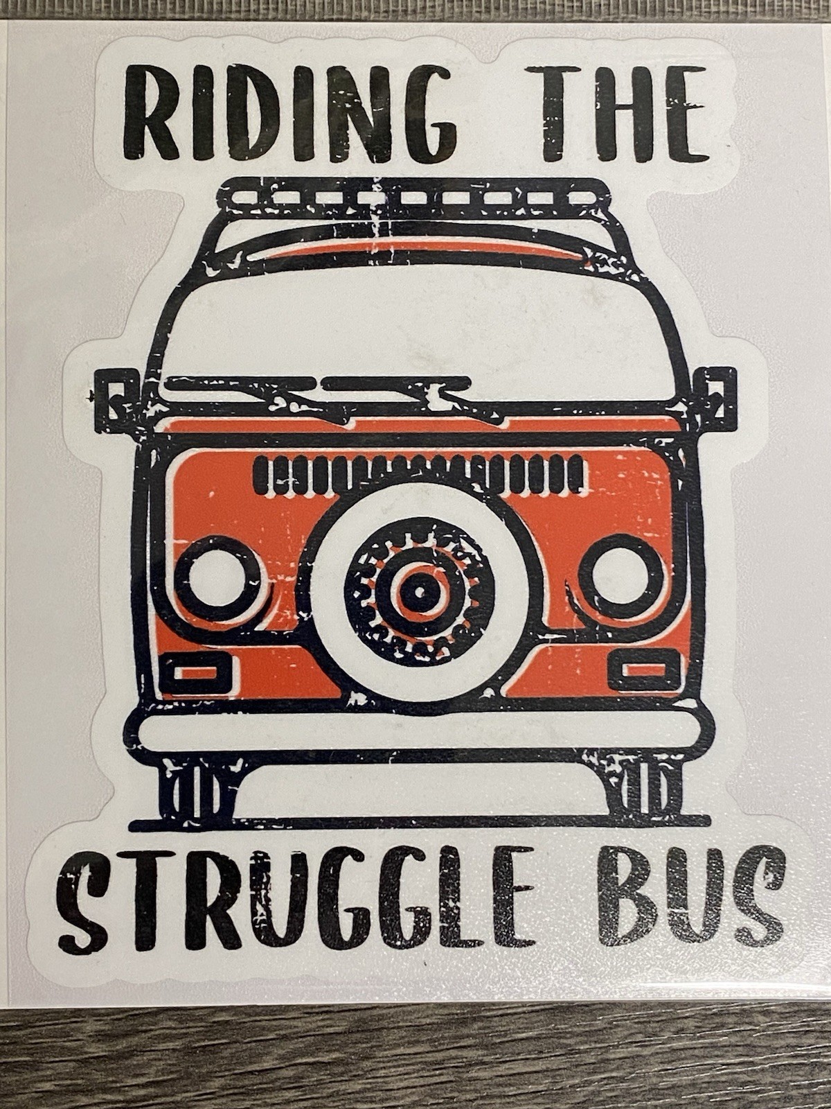 4 1/2 X 3 1/2 Indoor/Outdoor Decal Bus.