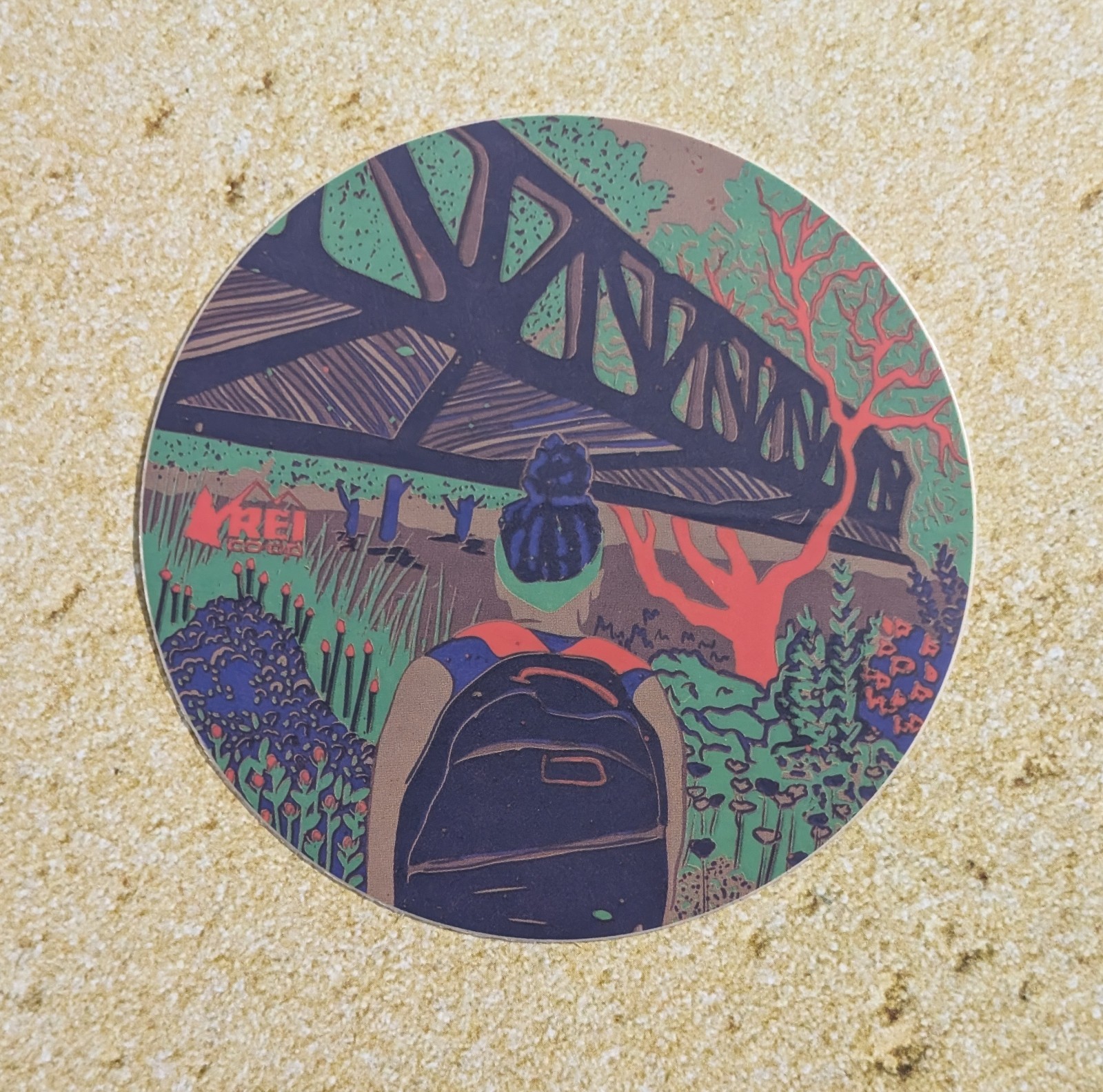 REI Co-op Member Made #2 Sticker – Limited Edition – Outdoor Backpacking Bridge
