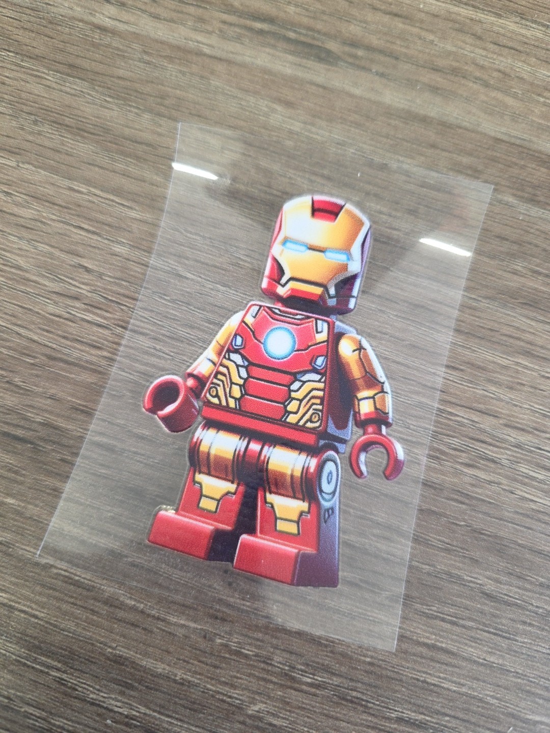 Lego Ironman Figurine UVDTF Decal Made In USA Waterproof