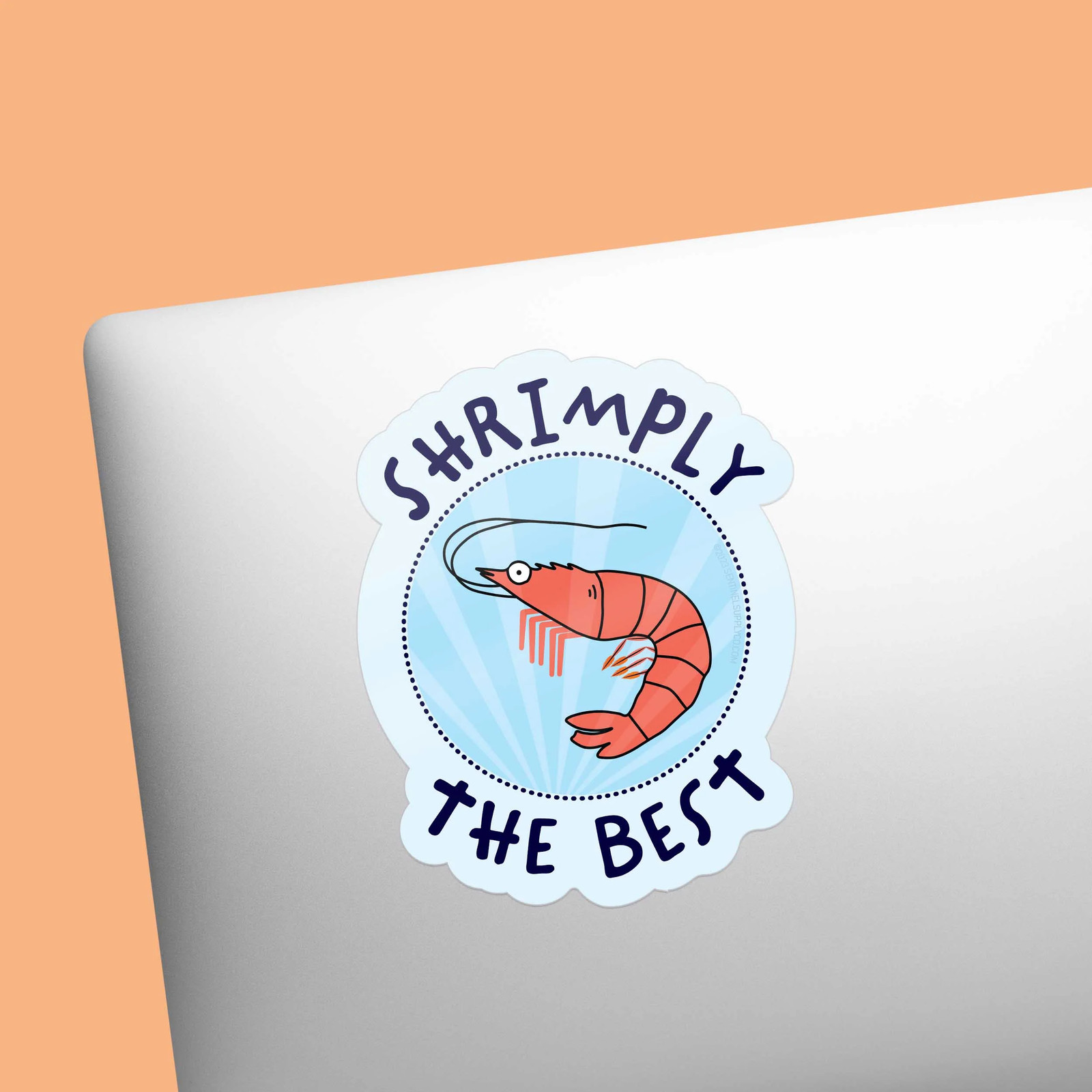 Shrimply the Best Sticker