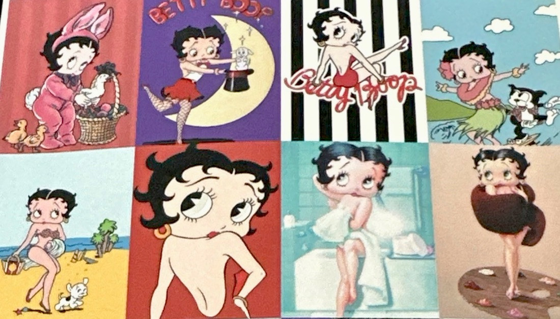 BETTY BOOP STICKERS✨💋🐣🐶🐱👙❤️‍🔥🛁🎵👠✨6 1/2” X 5”✨SEXY & CUTE✨AWESOME💫
