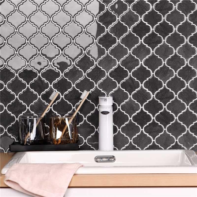 Arabesque Peel and Stick Backsplash for Kitchen, Thicker Design 3D Self Adhes…