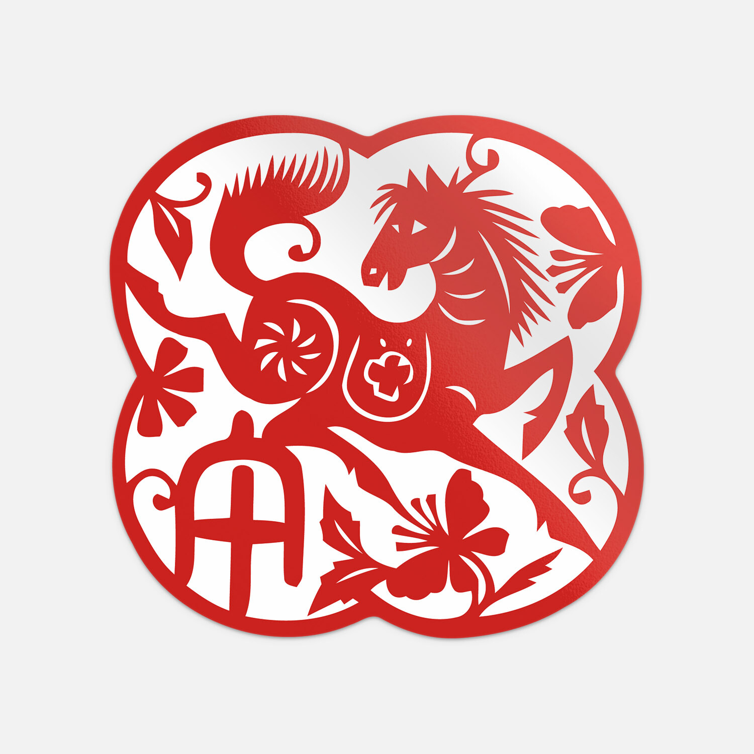 Chinese Zodiac Horse Sign Vinyl Sticker Decal