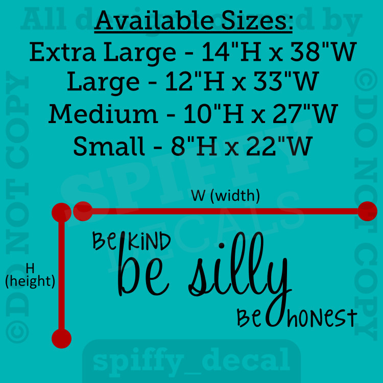 Be Kind Silly Honest Remember Forever Vinyl Wall Words Lettering Decal Sticker