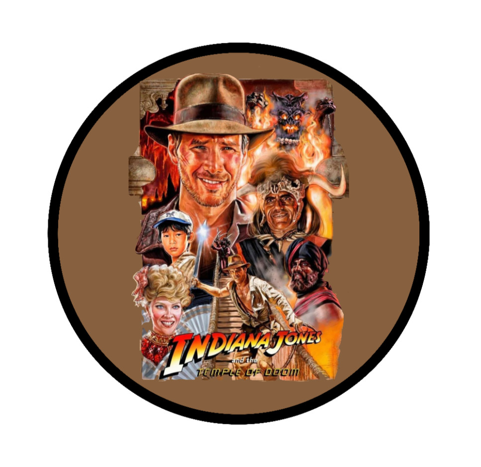 Movie – Indiana Jones – 4" Handmade Vinyl Decal Vehicle Laptop Cooler Cup 26-3
