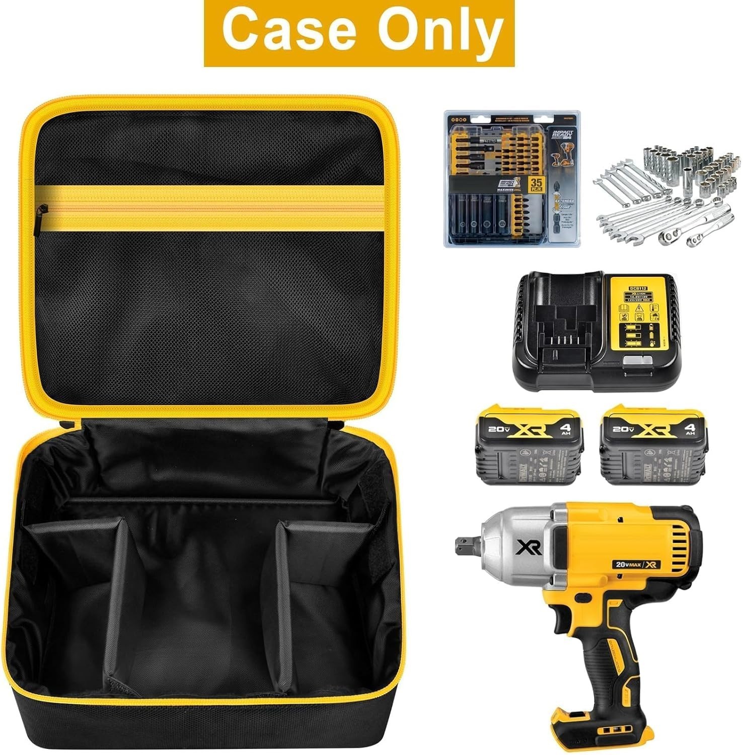 Impact Driver Bag Case Compatible with DEWALT 20V MAX XR DCF900B DCF961B DCF891B