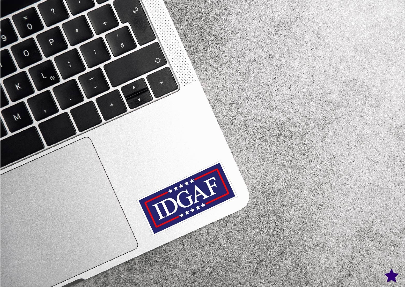 IDGAF Decal Sticker Political Trump MAGA Newsom USA Vote Nobody Independent None