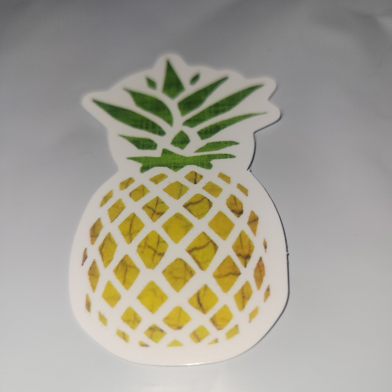 2 Pineapple Stickers 2.5 in X 1.5 in Waterbottle Laptop Notebook Locker Mirror