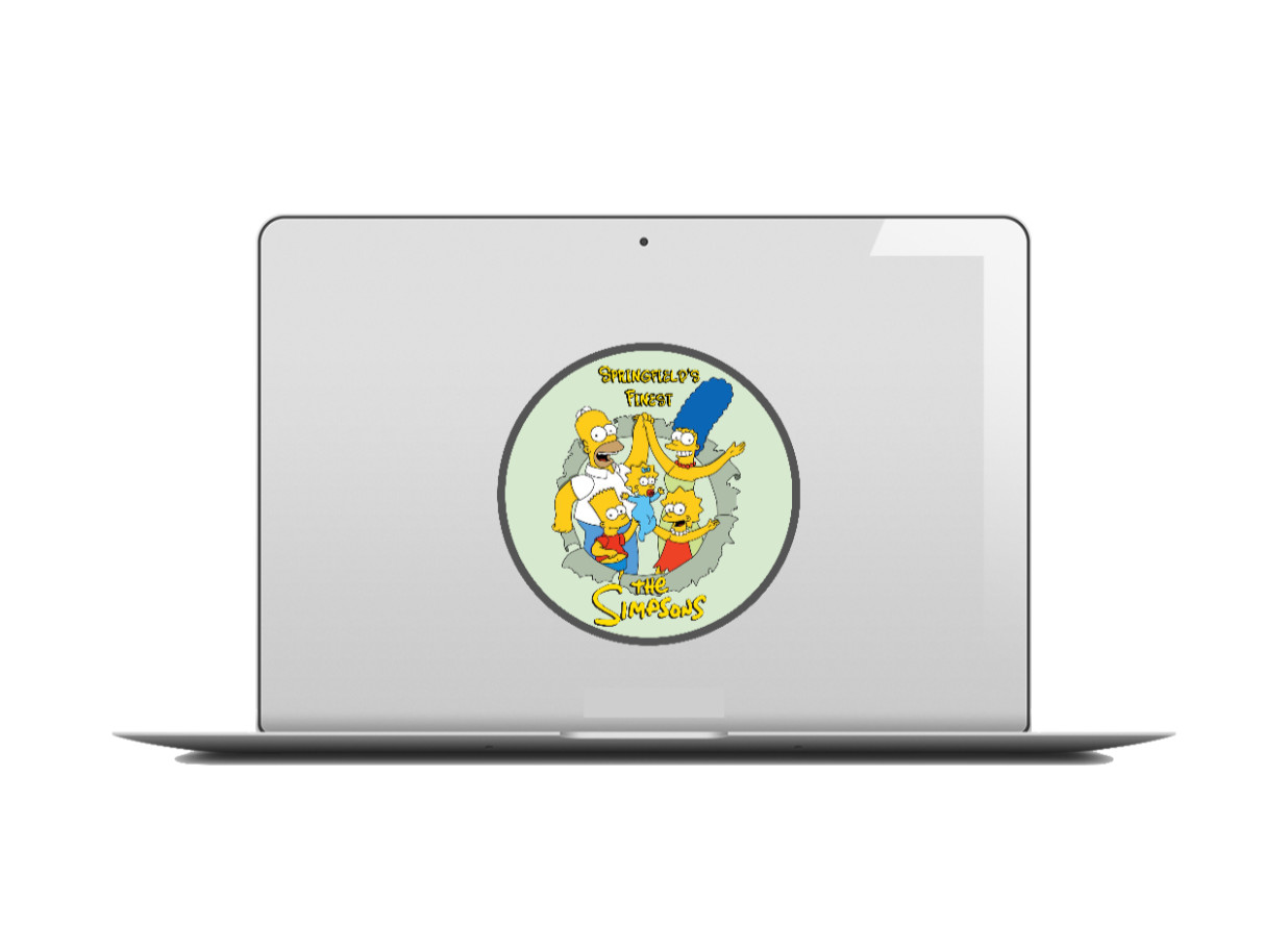The Simpsons "Springfield's Finest" – 4" Handmade Vinyl Decal Vehicle Cooler 26