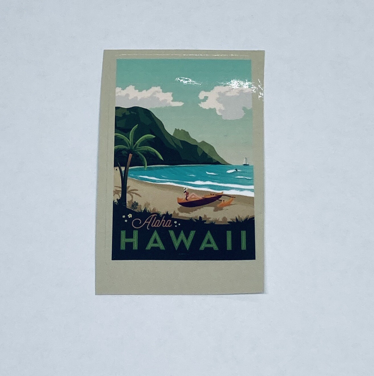 Hawaii Aloha Sticker Boat Beach Travel Art Decal Vinyl Country Souvenir Tc6