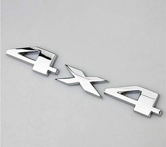 Luxury 2-Piece 3D Chrome 4×4 Logo Emblem Set for All Vehicles – Easy Install