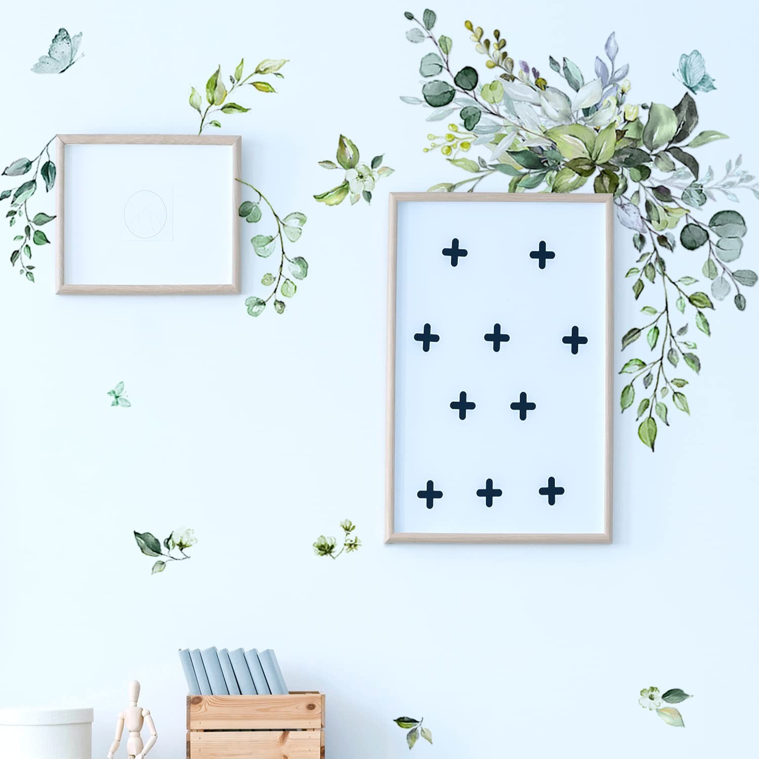 Plant Wall Decals, Removable Fresh Plants Wall Stickers Green Hanging Leaves …