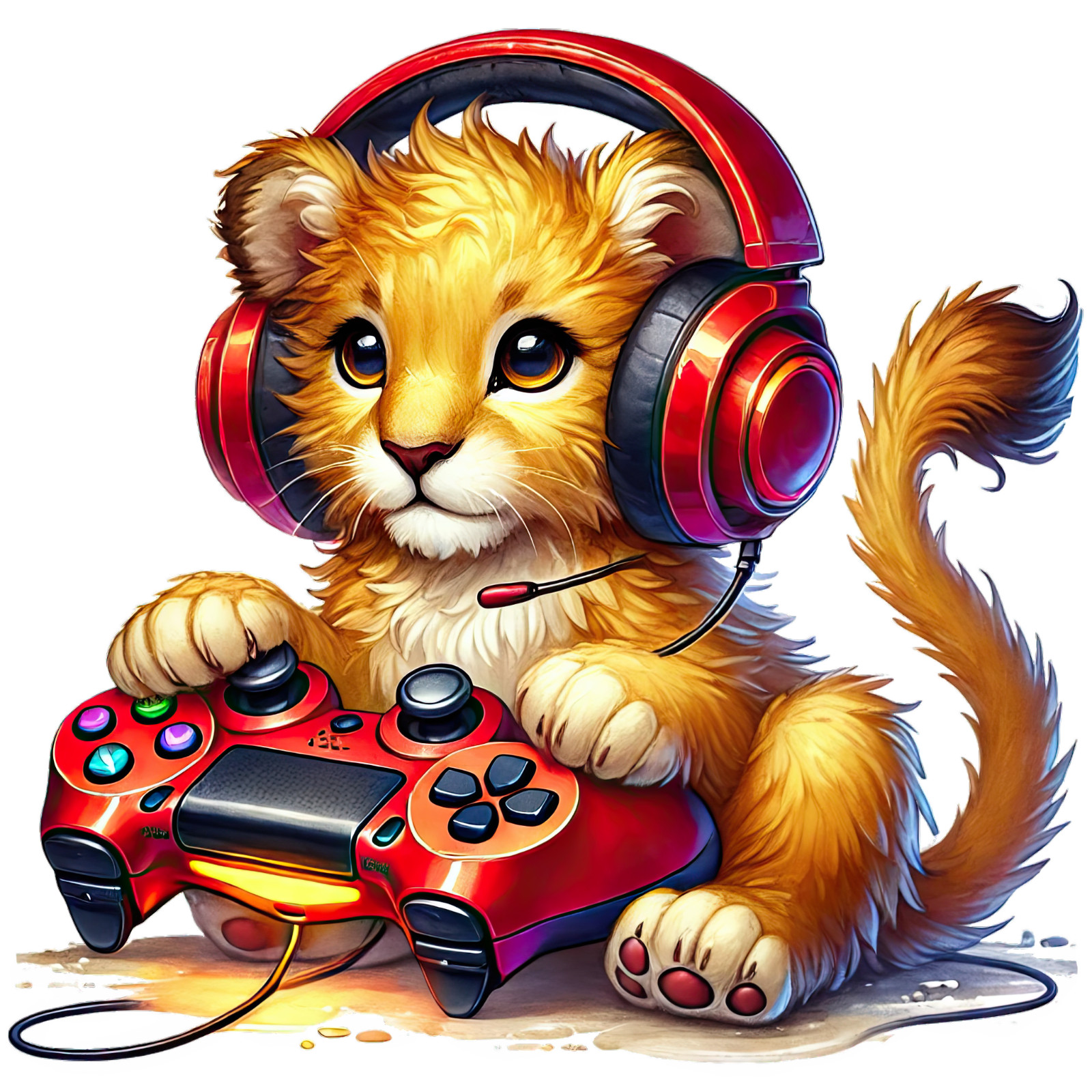 Wall decal sticker gamer animal wall sticker 18×18 cm large